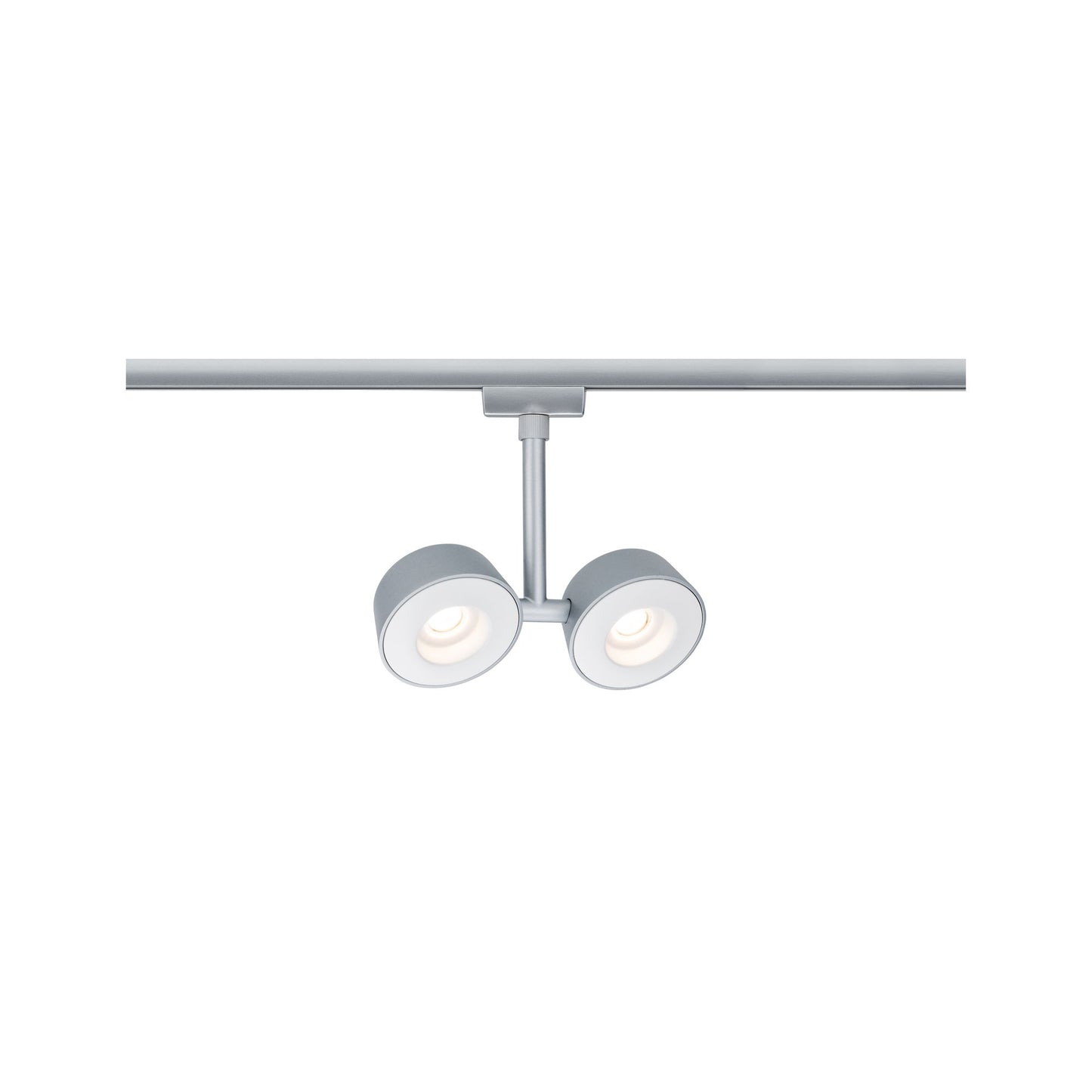 Paulmann URail Systems Spot Double Pellet 2x4W Chrom matt/Weiß 230V Met/Kst dimmbar