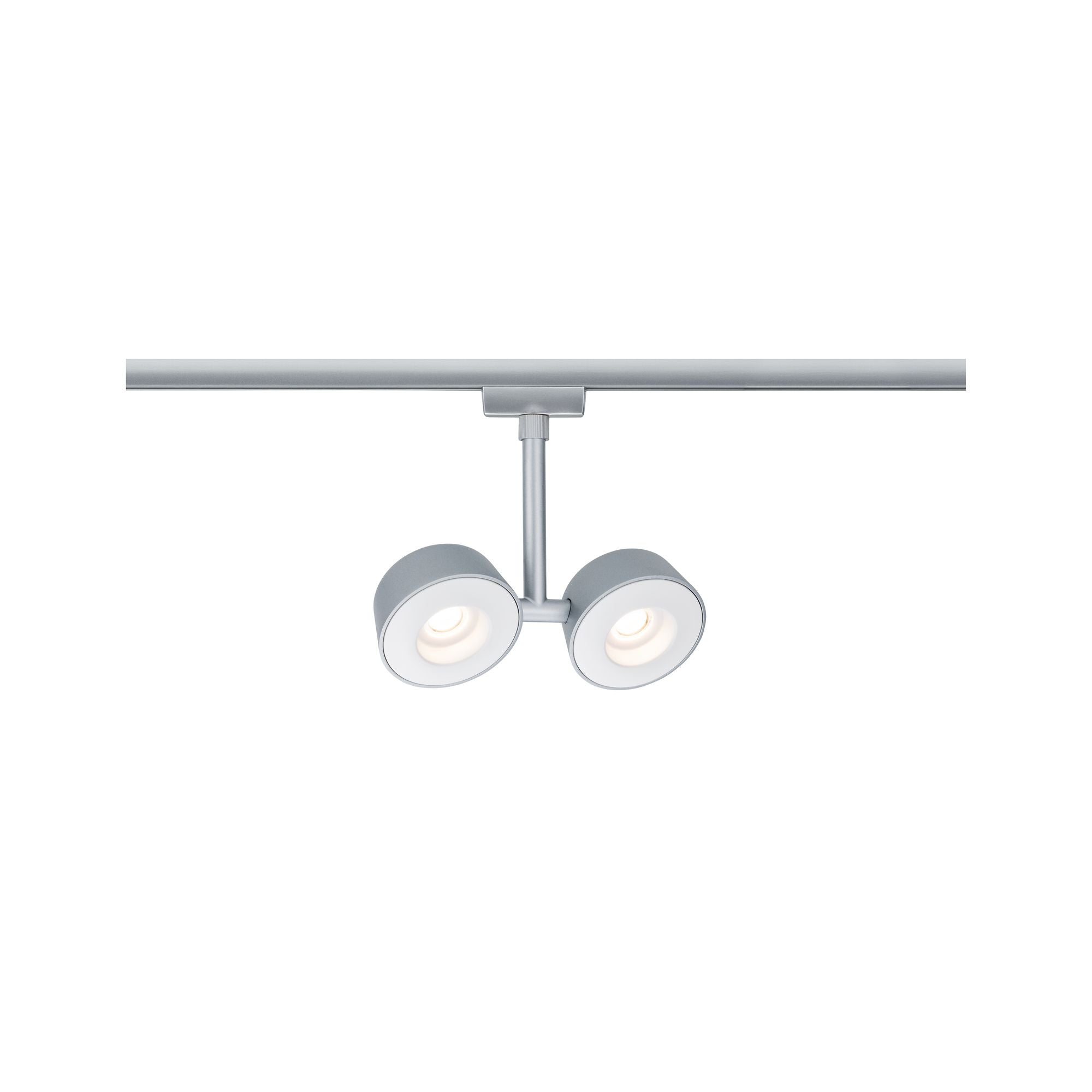 Paulmann URail Systems Spot Double Pellet 2x4W Chrom matt/Weiß 230V Met/Kst dimmbar