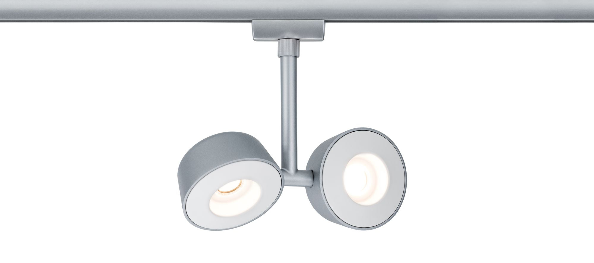 Paulmann URail Systems Spot Double Pellet 2x4W Chrom matt/Weiß 230V Met/Kst dimmbar