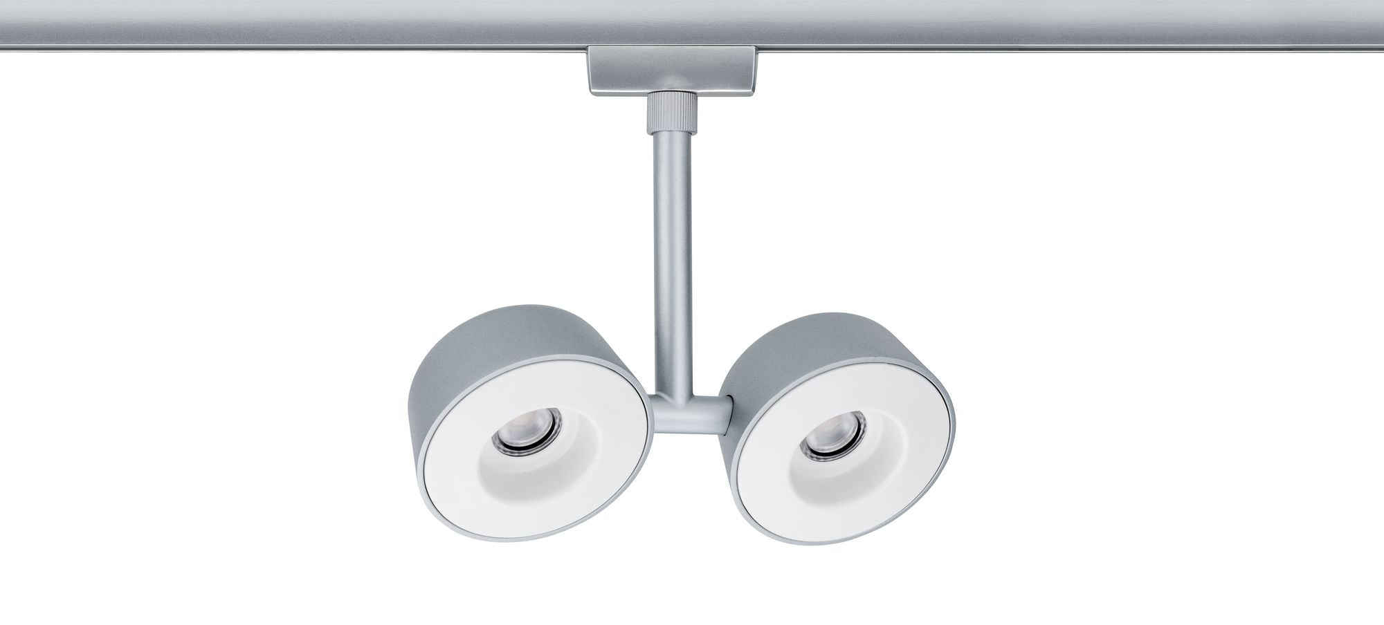 Paulmann URail Systems Spot Double Pellet 2x4W Chrom matt/Weiß 230V Met/Kst dimmbar