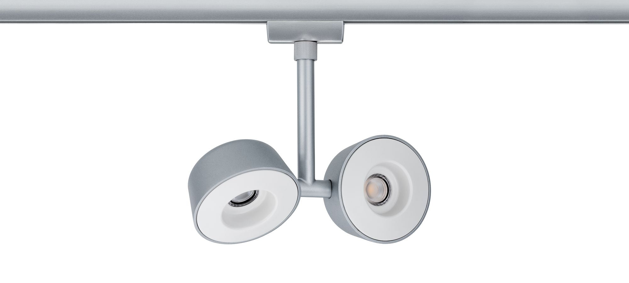 Paulmann URail Systems Spot Double Pellet 2x4W Chrom matt/Weiß 230V Met/Kst dimmbar