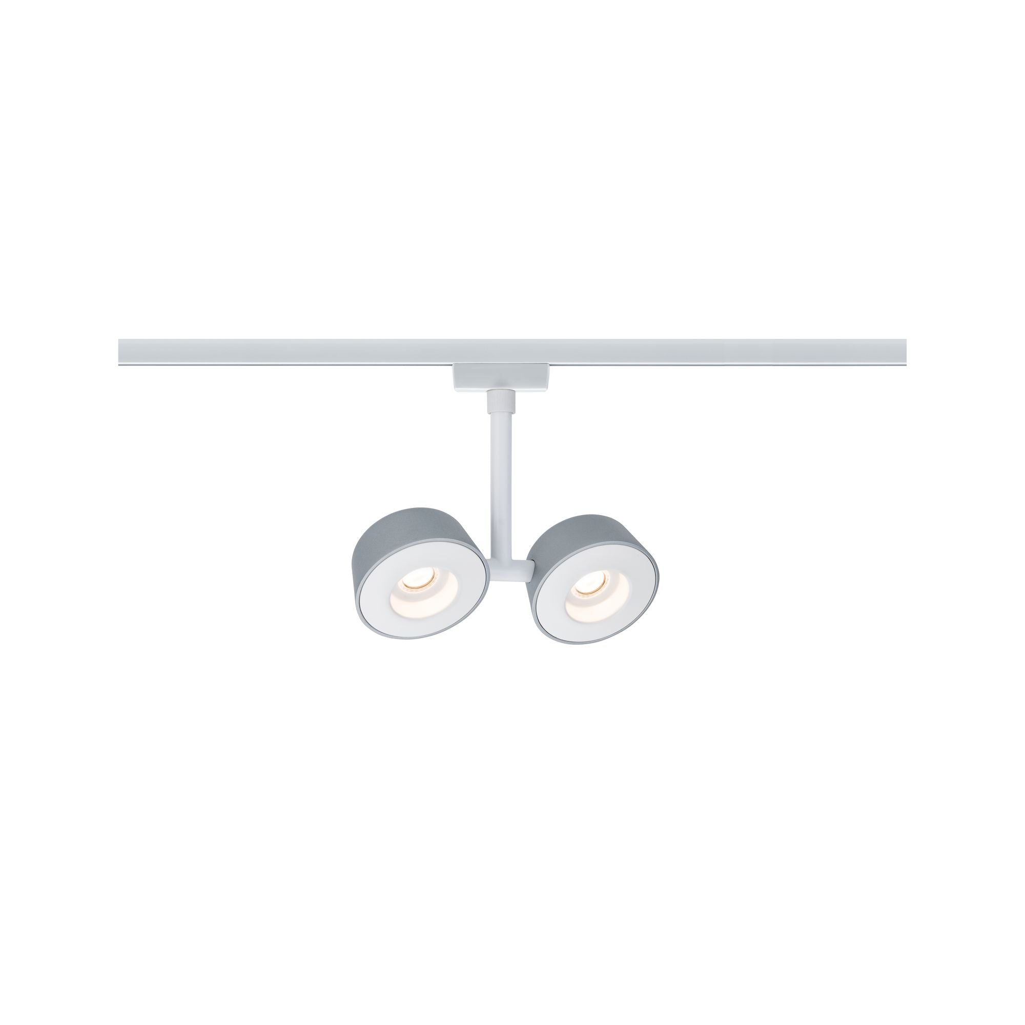 Paulmann URail Systems Spot Double Pellet 2x4W Weiß/Chrom matt 230V Met/Kst dimmbar