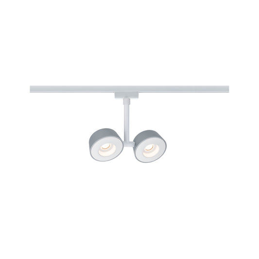 Paulmann URail Systems Spot Double Pellet 2x4W Weiß/Chrom matt 230V Met/Kst dimmbar