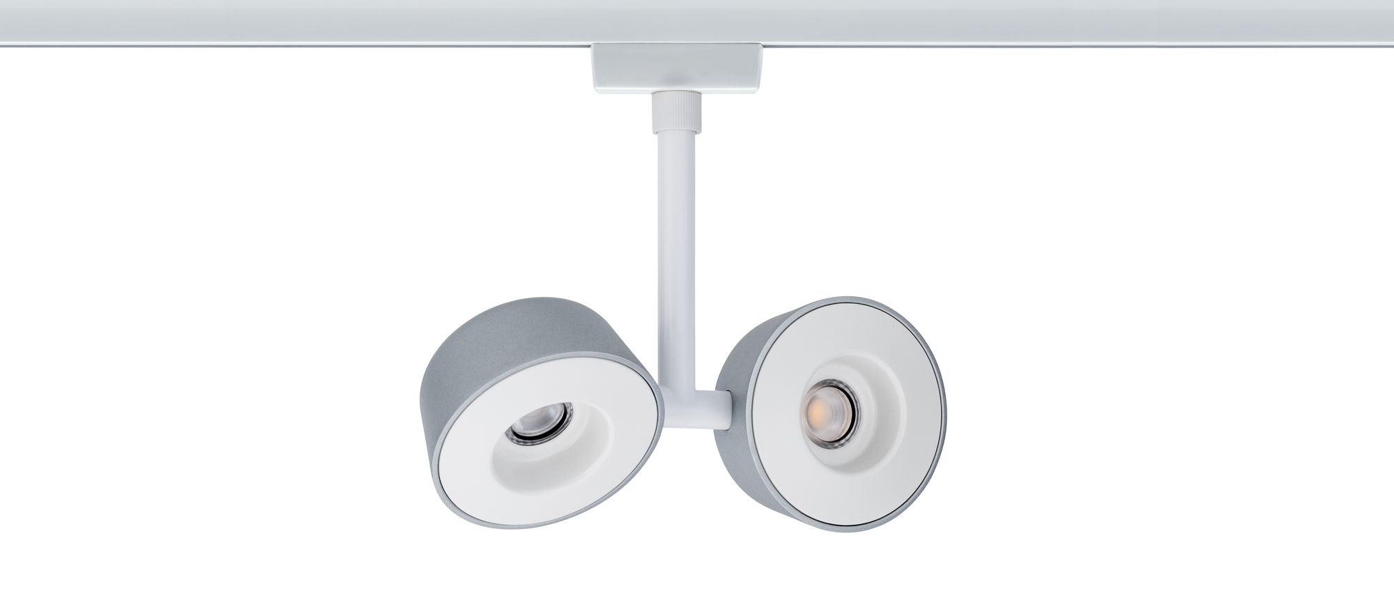 Paulmann URail Systems Spot Double Pellet 2x4W Weiß/Chrom matt 230V Met/Kst dimmbar
