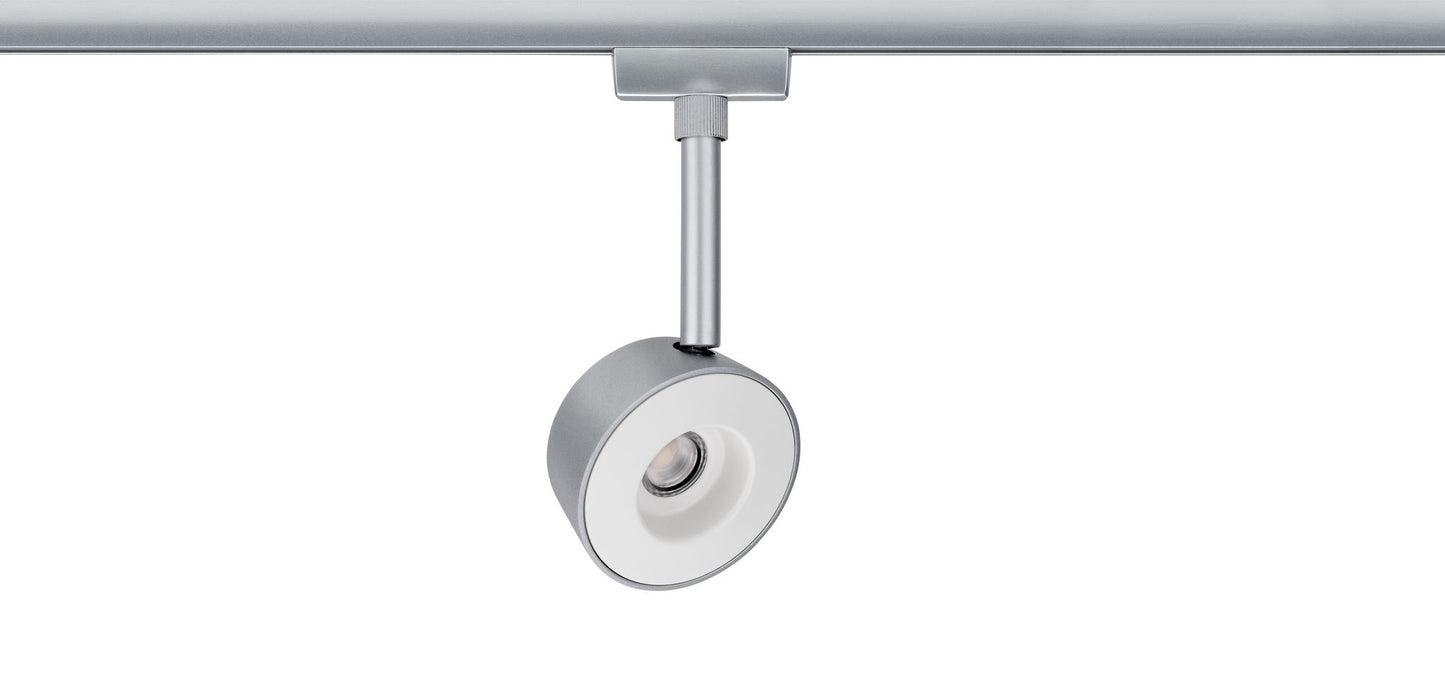Paulmann URail Systems Spot Pellet 1x4W Chrom matt/Weiß 230V Met/Kst dimmbar