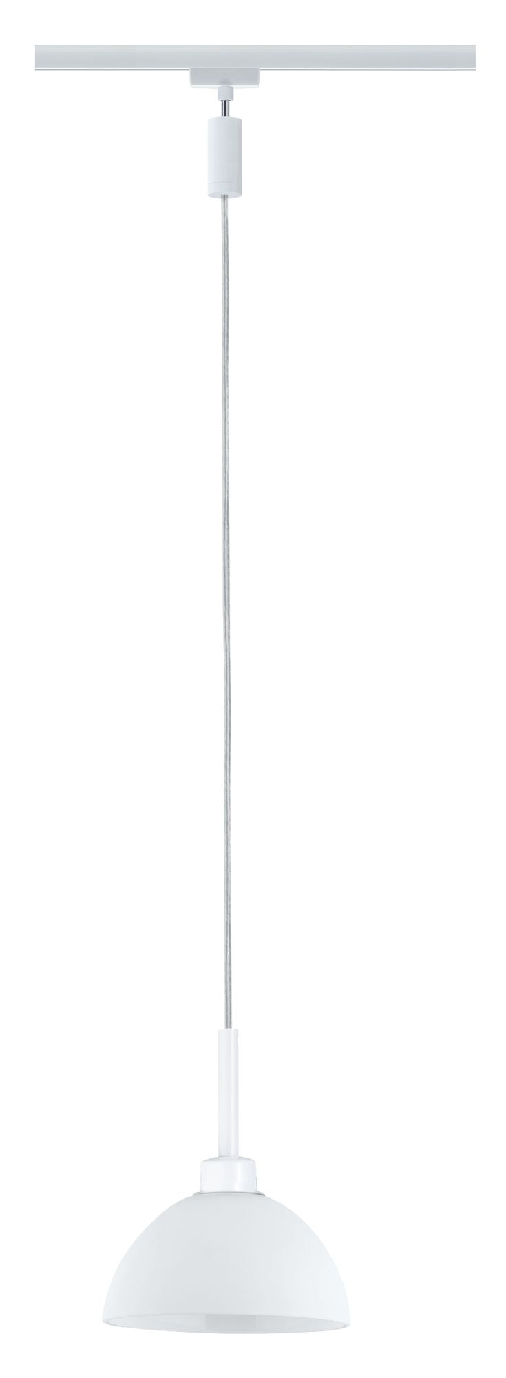 Paulmann URail Pendel Sarrasani max.1x20W GU10 Weiß/Opal 230V Metall Glas