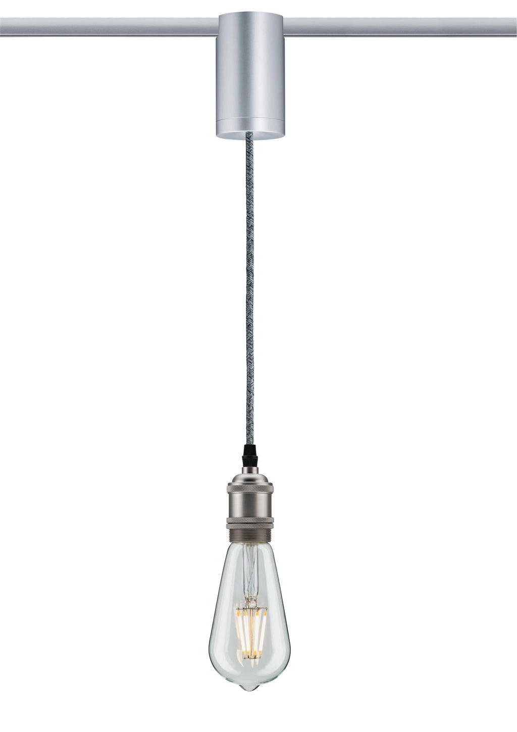 Paulmann URail Universal Pendel Adapter Chrom mat 230V Metall/Kunststoff