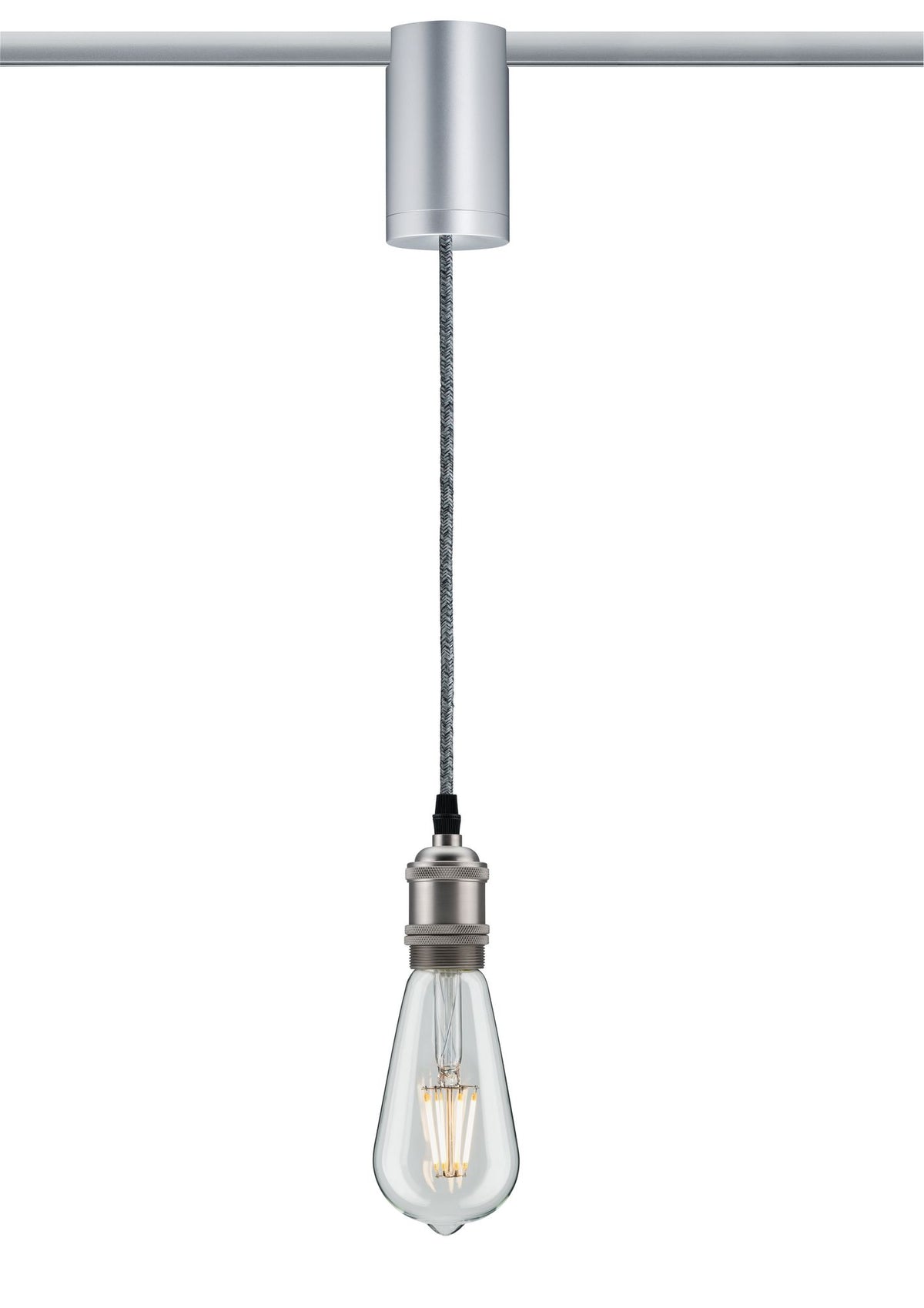 Paulmann URail Universal Pendel Adapter Chrom mat 230V Metall/Kunststoff