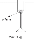 Paulmann URail Universal Pendel Adapter Weiß 230V Metall/Kunststoff