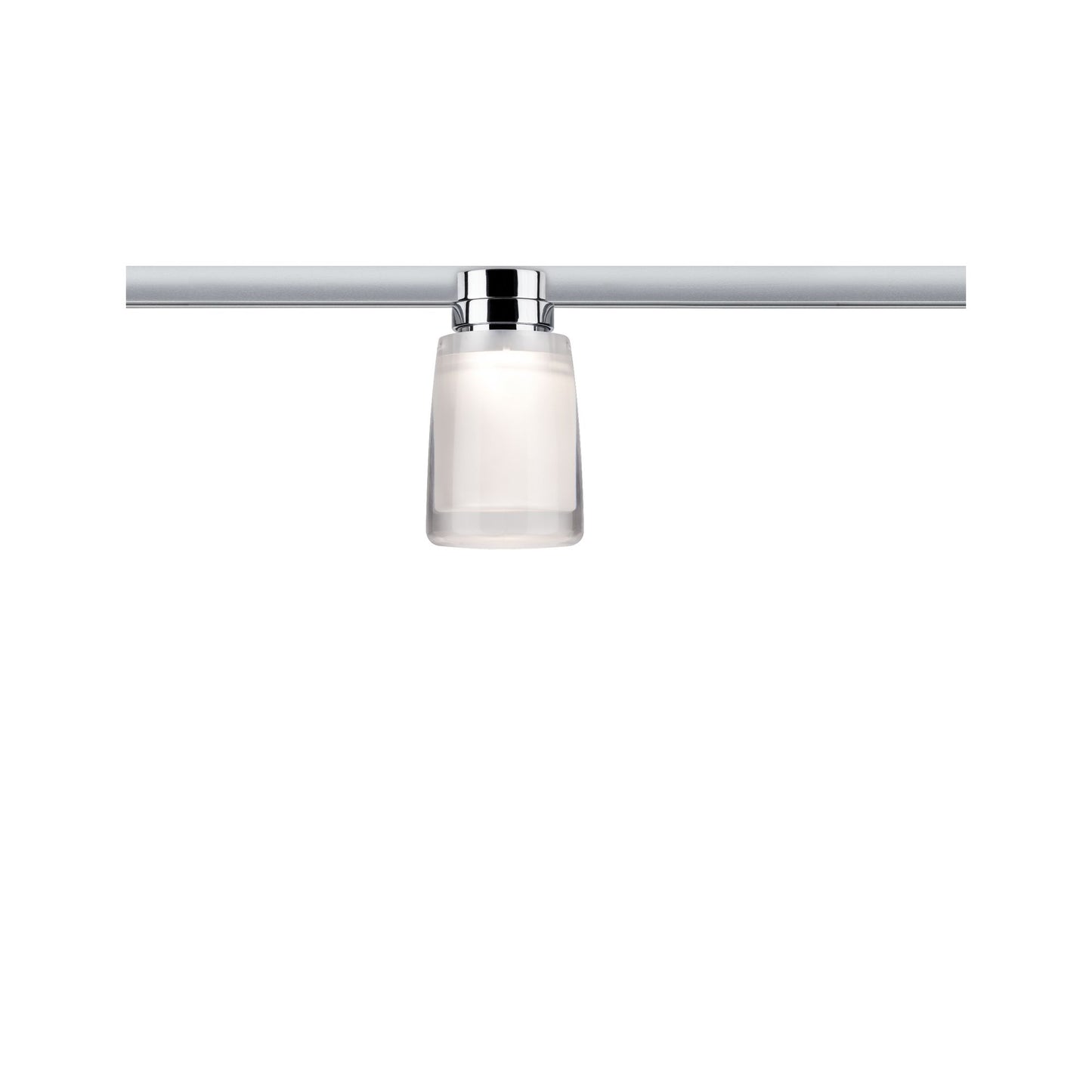 Paulmann URail Ceiling Safira 1x5,2W Chrom/Klar/Satin 230V Metall/Acryl
