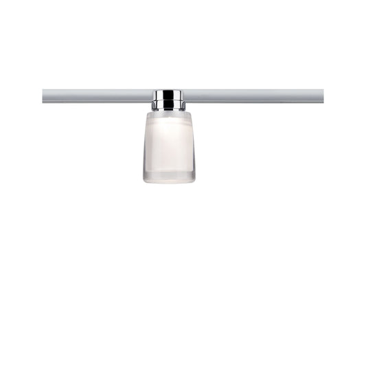 Paulmann URail Ceiling Safira 1x5,2W Chrom/Klar/Satin 230V Metall/Acryl