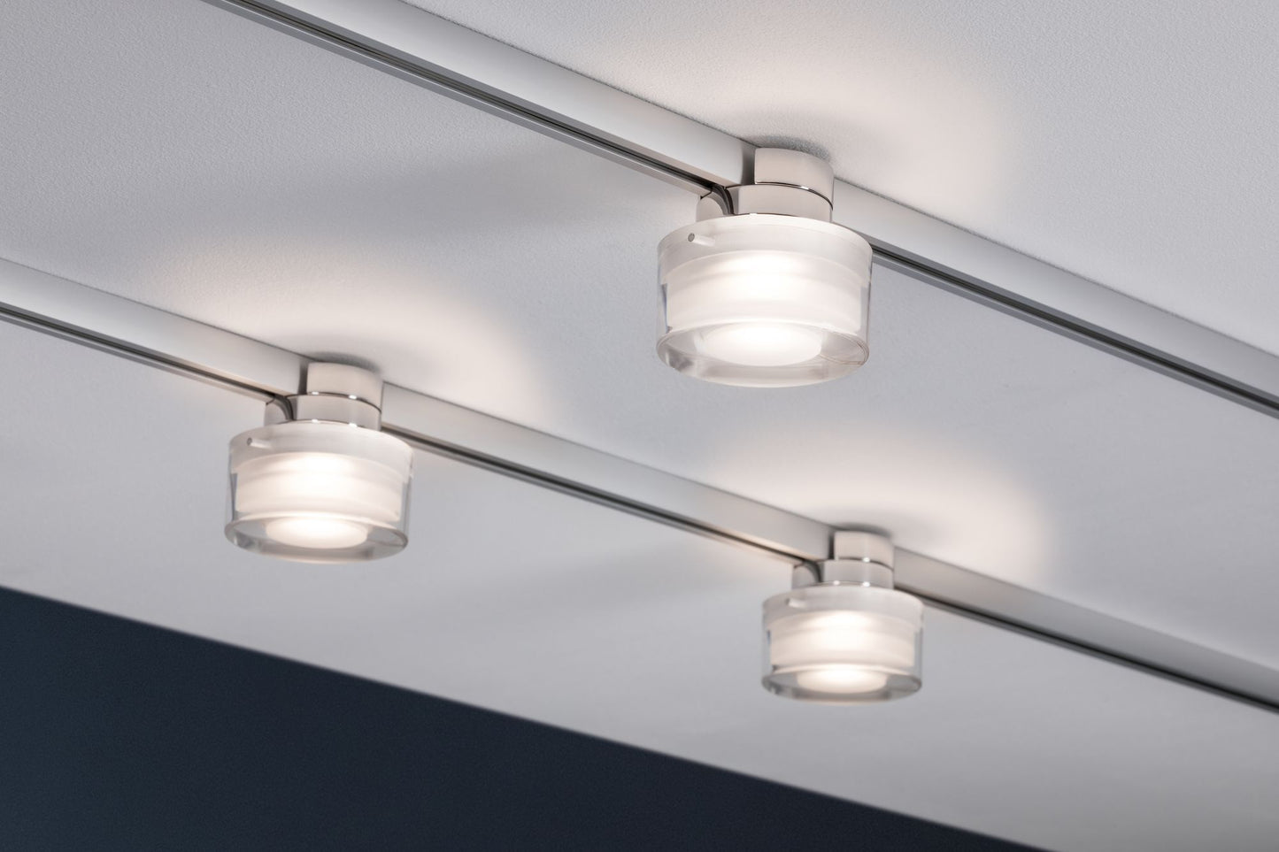 Paulmann URail Ceiling Topa Dot 1x4,9W Chrom/Klar/Satin 230V Metall/Acryl