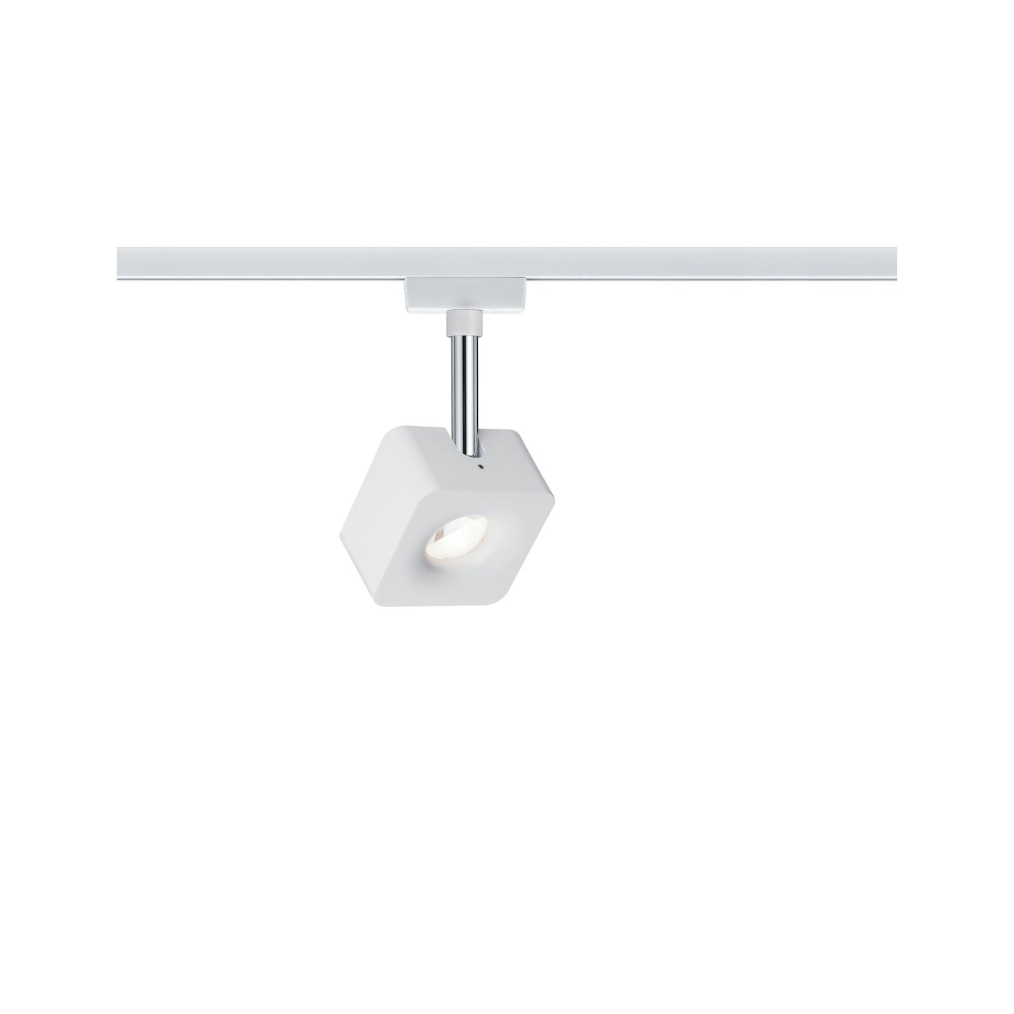 Paulmann URail Spot Cube 1x8W Weiß/ Chrom 230V Metall/Kunststoff dimmbar