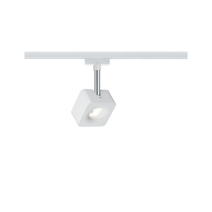 Paulmann URail Spot Cube 1x8W Weiß/ Chrom 230V Metall/Kunststoff dimmbar