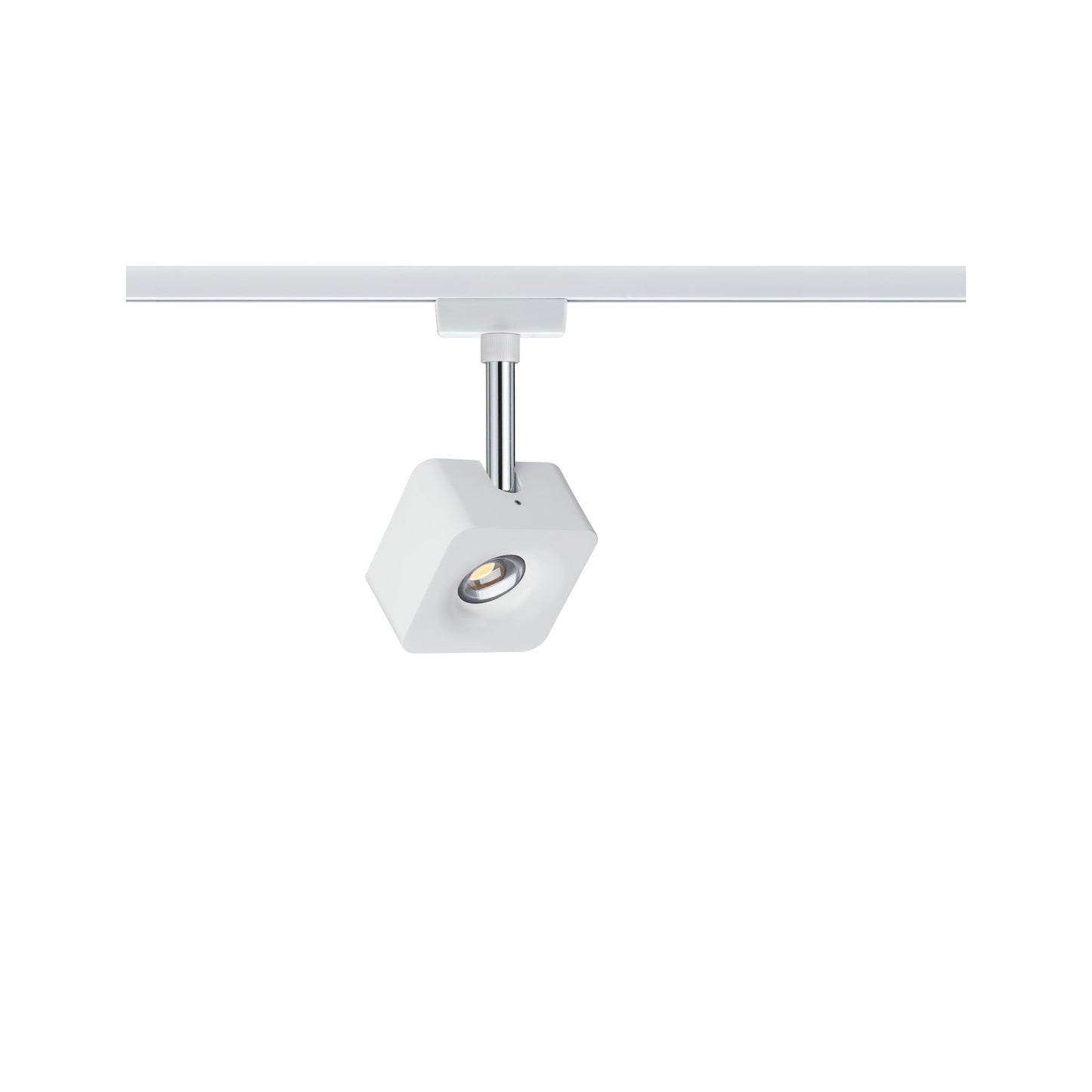 Paulmann URail Spot Cube 1x8W Weiß/ Chrom 230V Metall/Kunststoff dimmbar
