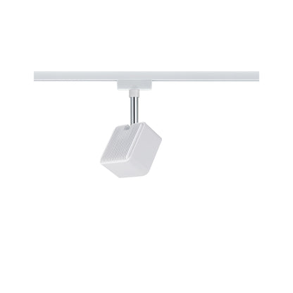 Paulmann URail Spot Cube 1x8W Weiß/ Chrom 230V Metall/Kunststoff dimmbar