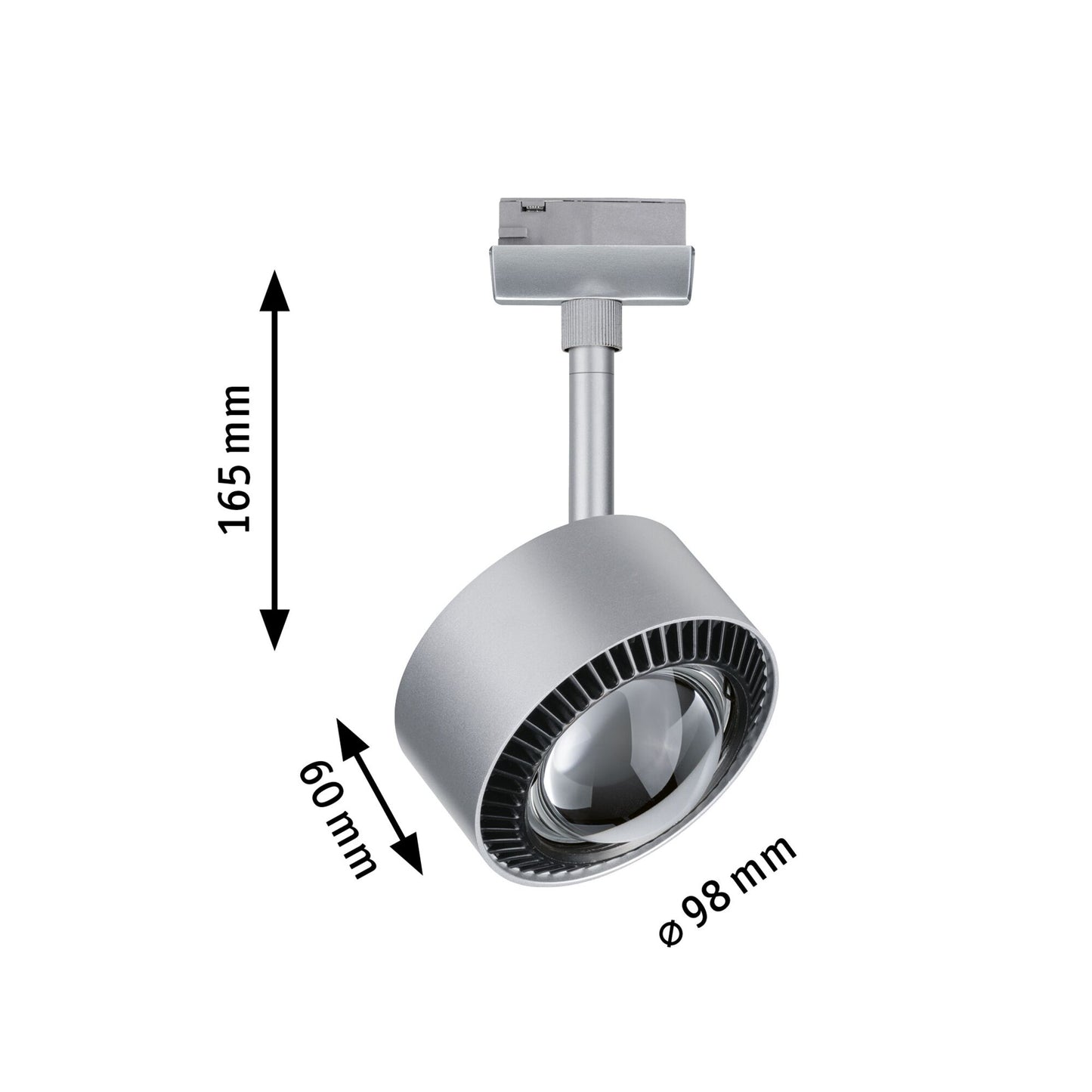 Paulmann URail LED Spot Aldan 1x9W Schwarz/Chrom matt dimmbar