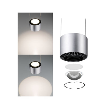Paulmann URail LED Pendel Aldan 1-flammig 1x13W Schwarz/Chrom matt dimmbar