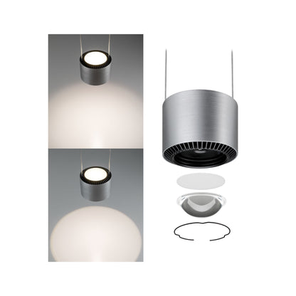 Paulmann VariLine Pendel Aldan 1x13W Alu geb Schwarz 230V Metall/Kunststoff dimmbar