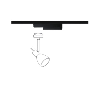 Paulmann URail Schienenadapter On/Off/Dimm  Smart Home Zigbee  166x20mm Schwarz