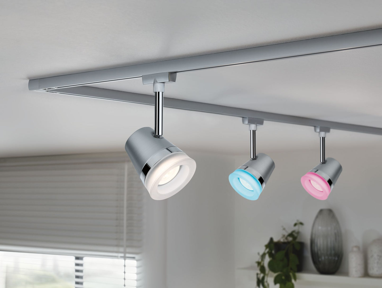 Paulmann Smart Home Zigbee URail Spot Cone RGBW Chrom matt 5,5W inkl. Leuchtmittel