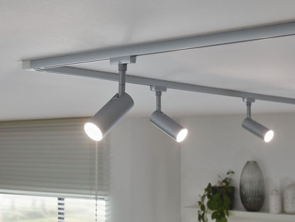 Paulmann URail LED Schienenspot Tubo Einzelspot  150lm 4W 3000K dimmbar 230V Chrom matt