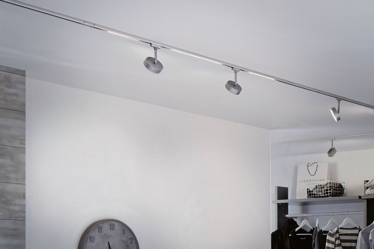 Paulmann URail LED Schienenspot Circle   180lm 5W 4000K dimmbar 230V Chrom matt