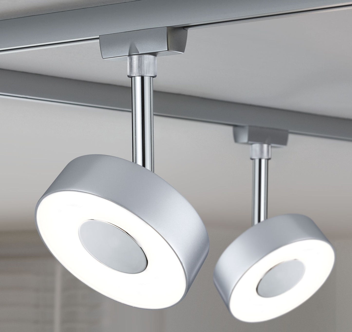 Paulmann URail LED Schienenspot Circle   180lm 5W 4000K dimmbar 230V Chrom matt