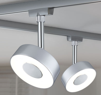 Paulmann URail LED Schienenspot Circle   180lm 5W 4000K dimmbar 230V Chrom matt
