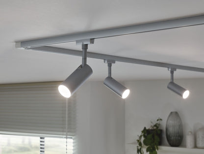 Paulmann URail LED Schienenspot Tubo Einzelspot  170lm 4W 4000K dimmbar 230V Chrom matt