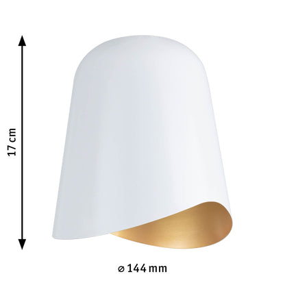 Paulmann URail Schirm Alvaro DecoSystems 144mm Weiß#Gold matt