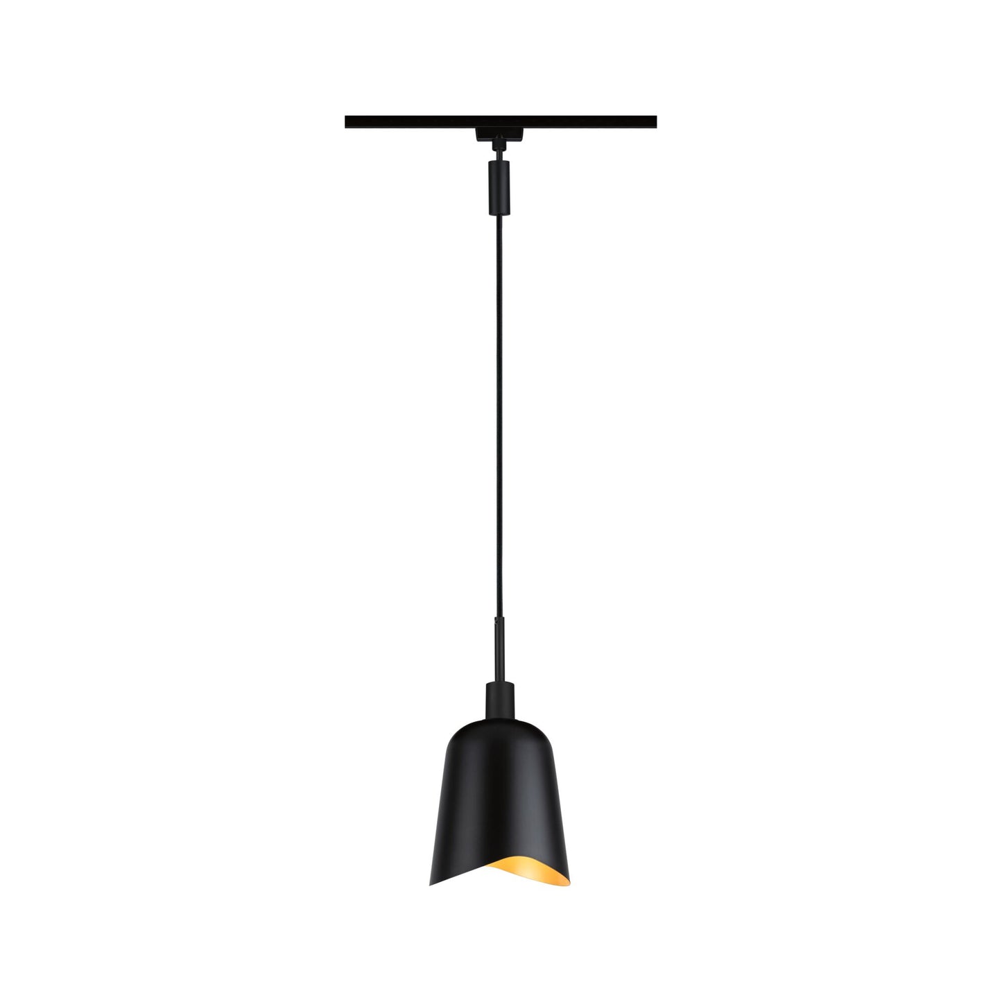 Paulmann URail Schirm Alvaro DecoSystems 144mm Schwarz matt#Gold matt