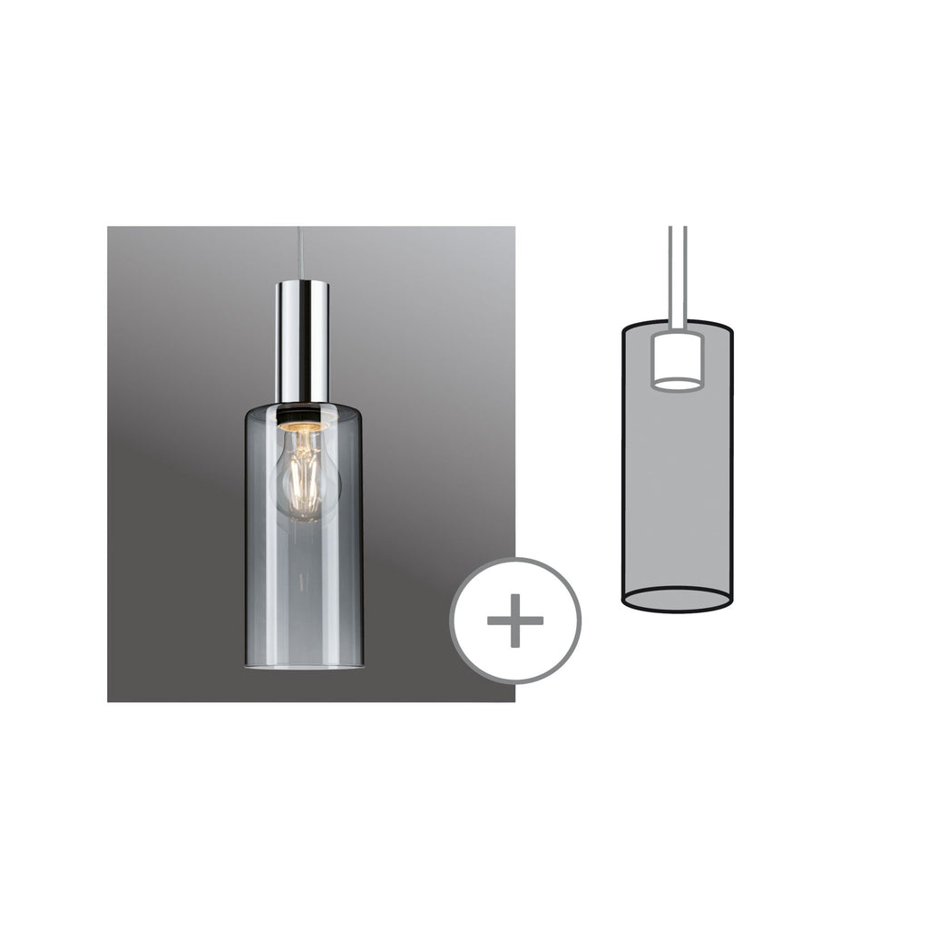 Paulmann URail Schirm Raja 2Easy 100mm Rauchglas