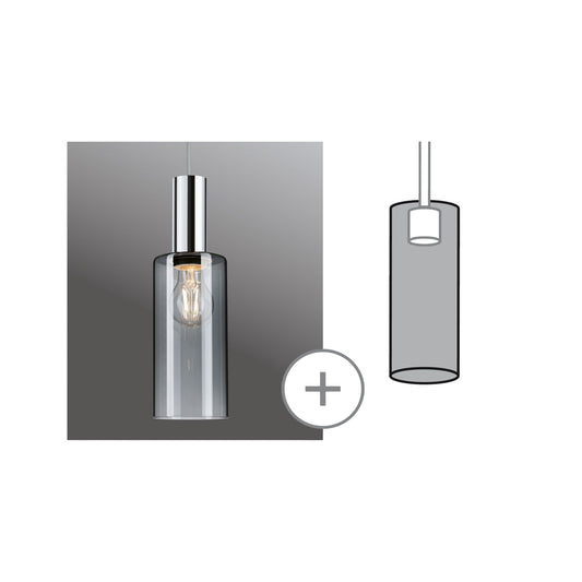 Paulmann URail Schirm Raja 2Easy 100mm Rauchglas