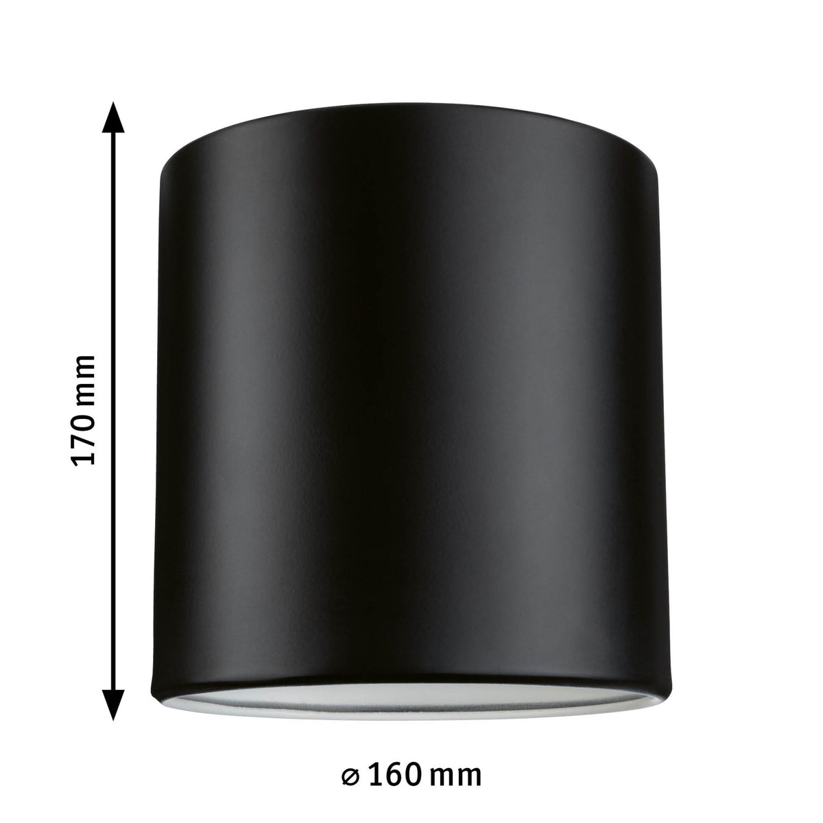 Paulmann URail Schirm Tallis 2Easy 160mm Schwarz matt