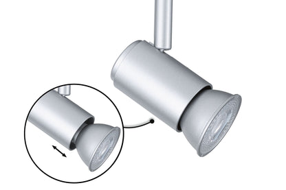 Paulmann URail Schienenspot Runa Einzelspot GU10  max. 10W  dimmbar 230V Chrom matt