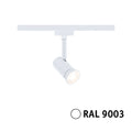 Paulmann URail Schienenspot Runa Einzelspot GU10  max. 10W  dimmbar 230V Signalweiß