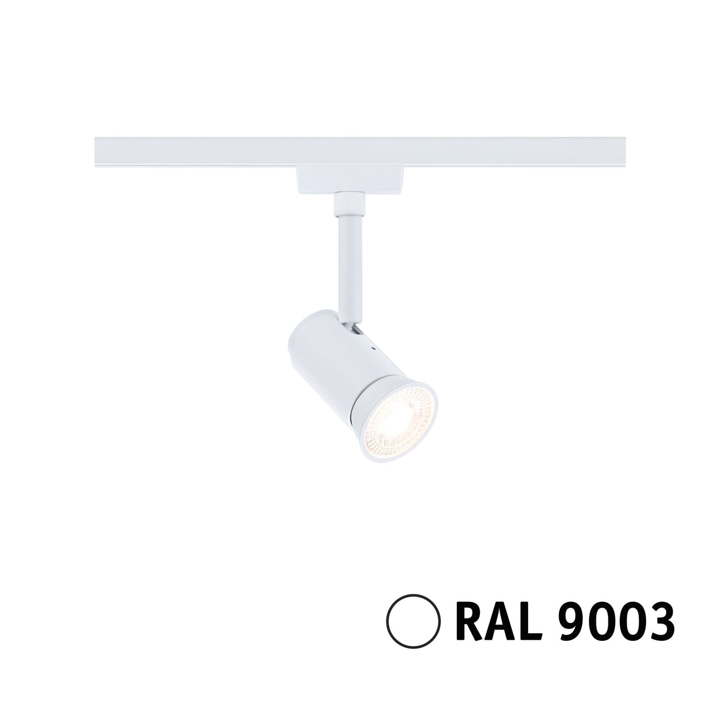 Paulmann URail Schienenspot Runa Einzelspot GU10  max. 10W  dimmbar 230V Signalweiß