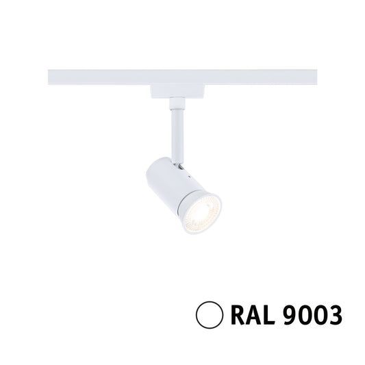 Paulmann URail Schienenspot Runa Einzelspot GU10  max. 10W  dimmbar 230V Signalweiß