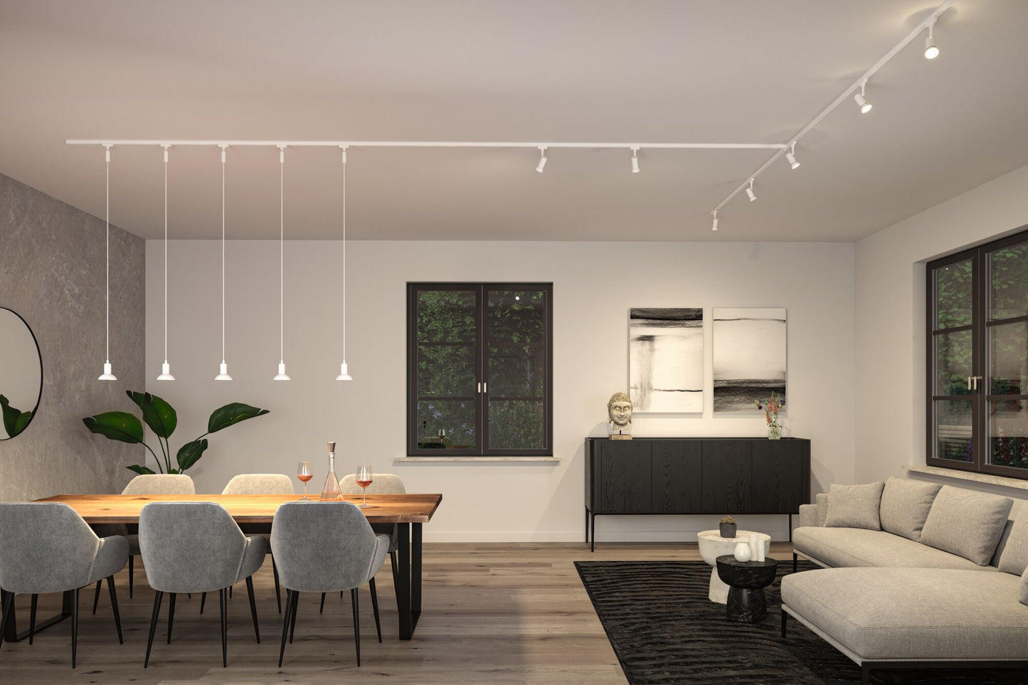 Paulmann URail Schienenspot Runa Einzelspot GU10  max. 10W  dimmbar 230V Signalweiß