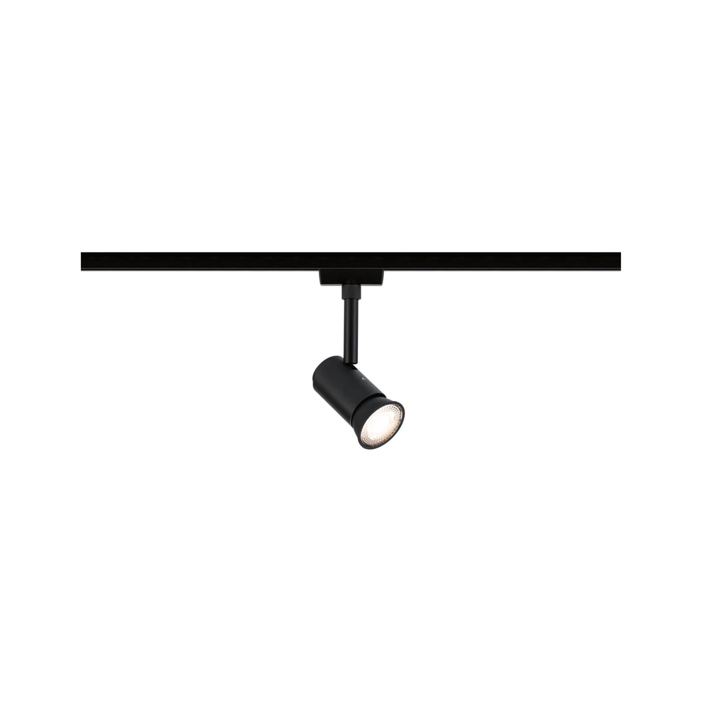 Paulmann URail Schienenspot Runa Einzelspot GU10  max. 10W  dimmbar 230V Schwarz matt