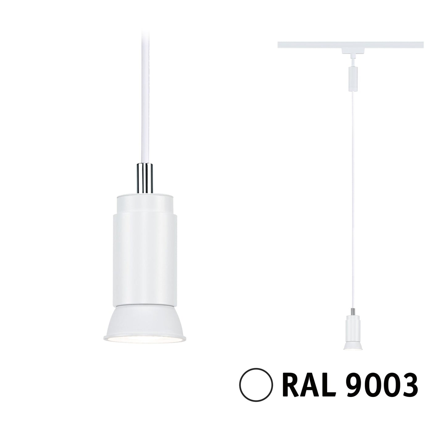 Paulmann URail Pendel Runa GU10  max. 10W  dimmbar 230V Signalweiß