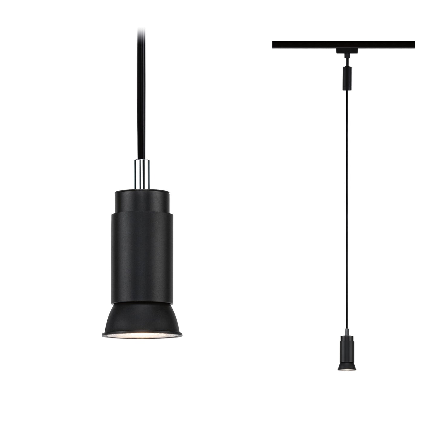 Paulmann URail Pendel Runa GU10  max. 10W  dimmbar 230V Schwarz matt