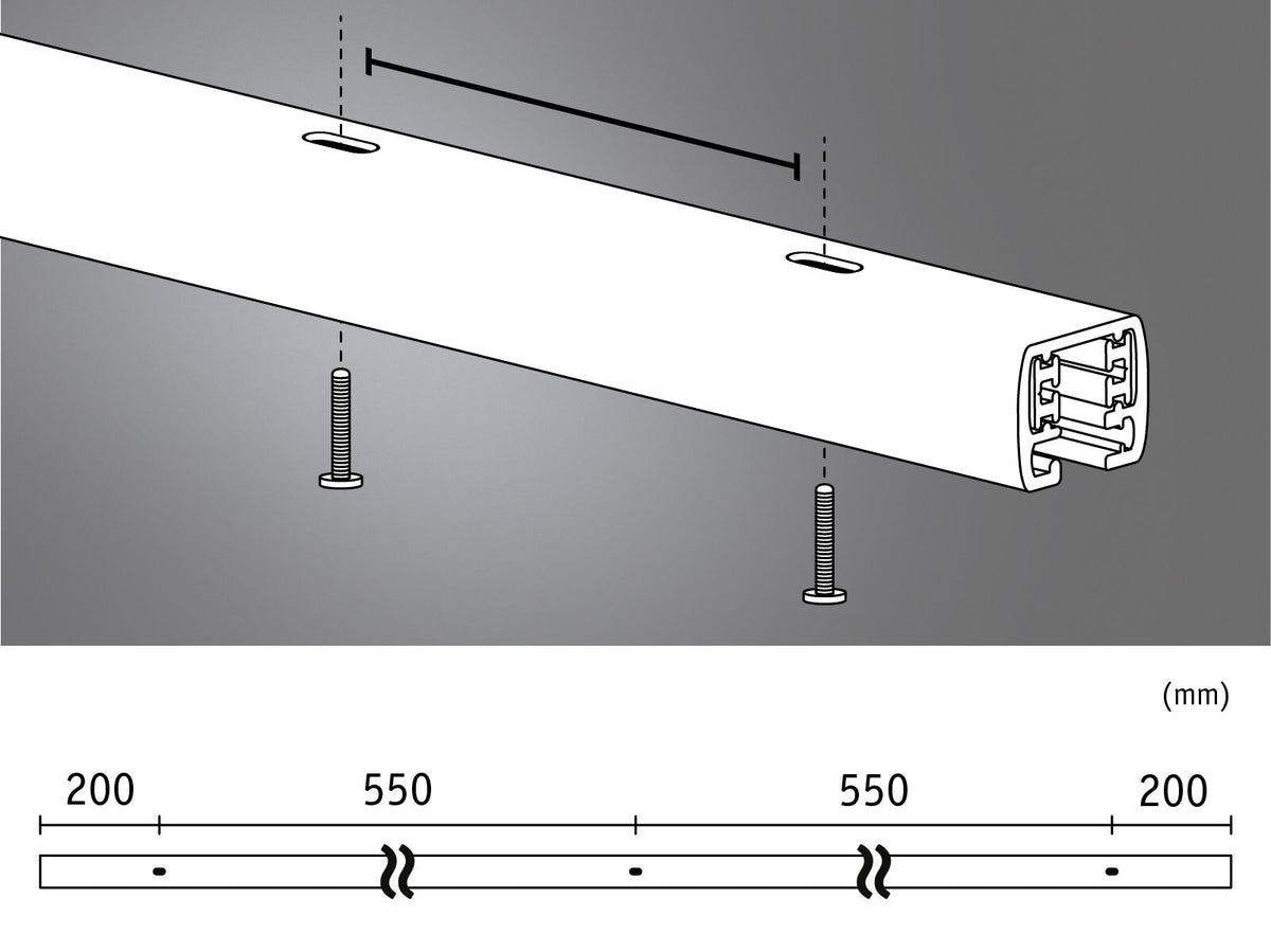 Paulmann URail Schiene 230V Signalweiß
