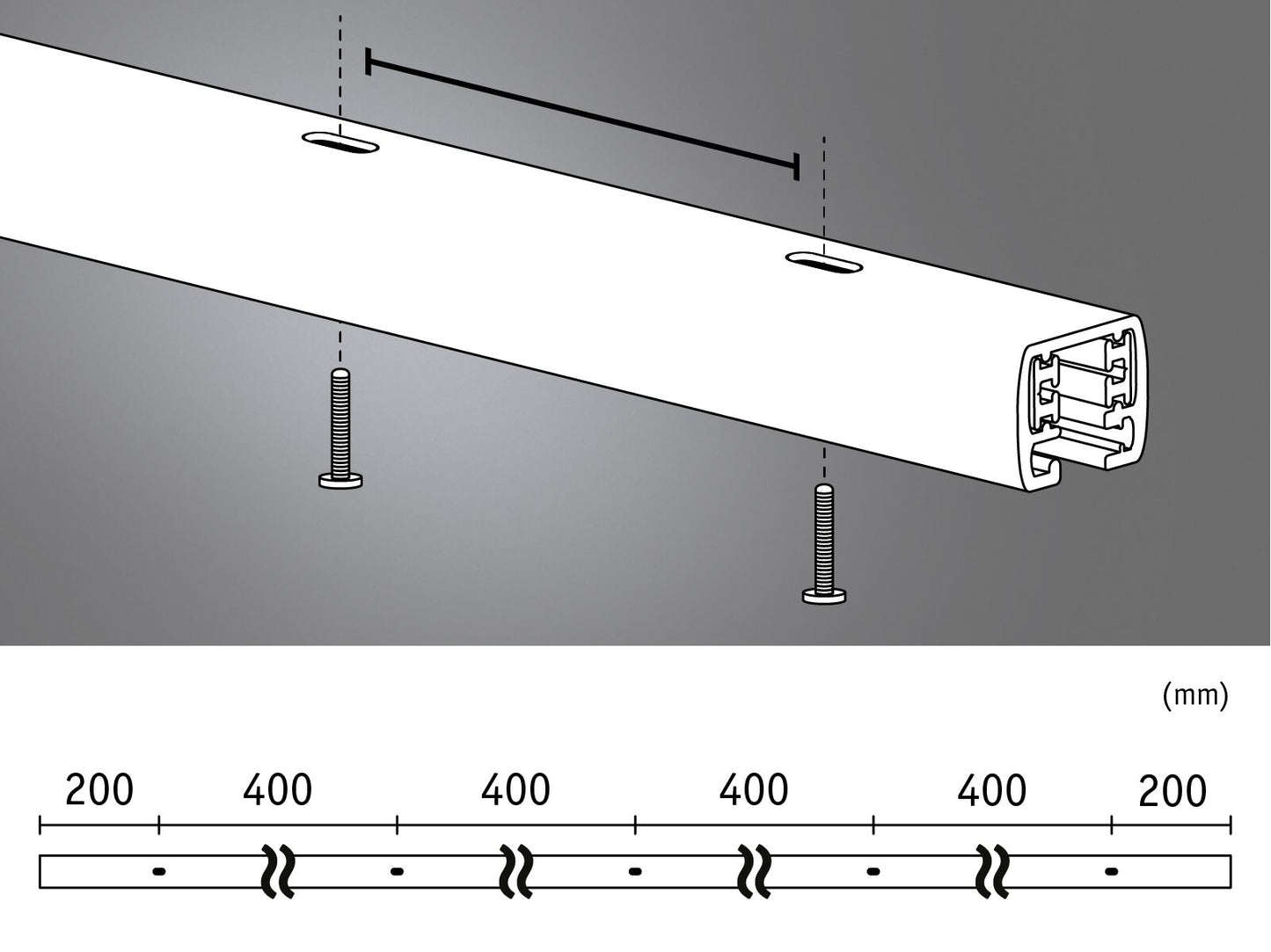 Paulmann URail Schiene 230V Signalweiß