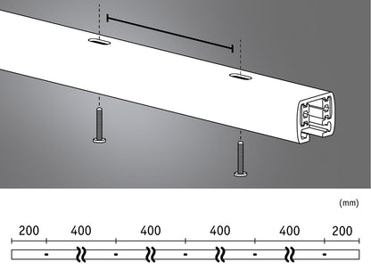 Paulmann URail Schiene 230V Signalweiß