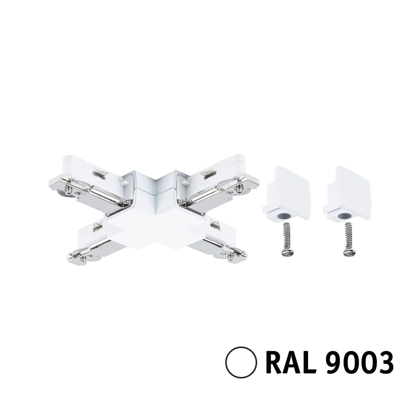 Paulmann URail Verbinder X-Stück 104x104mm max. 1000W Signalweiß