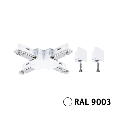 Paulmann URail Verbinder X-Stück 104x104mm max. 1000W Signalweiß