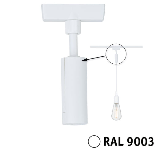 Paulmann URail Pendeladapter Universal max. 50W   230V Signalweiß