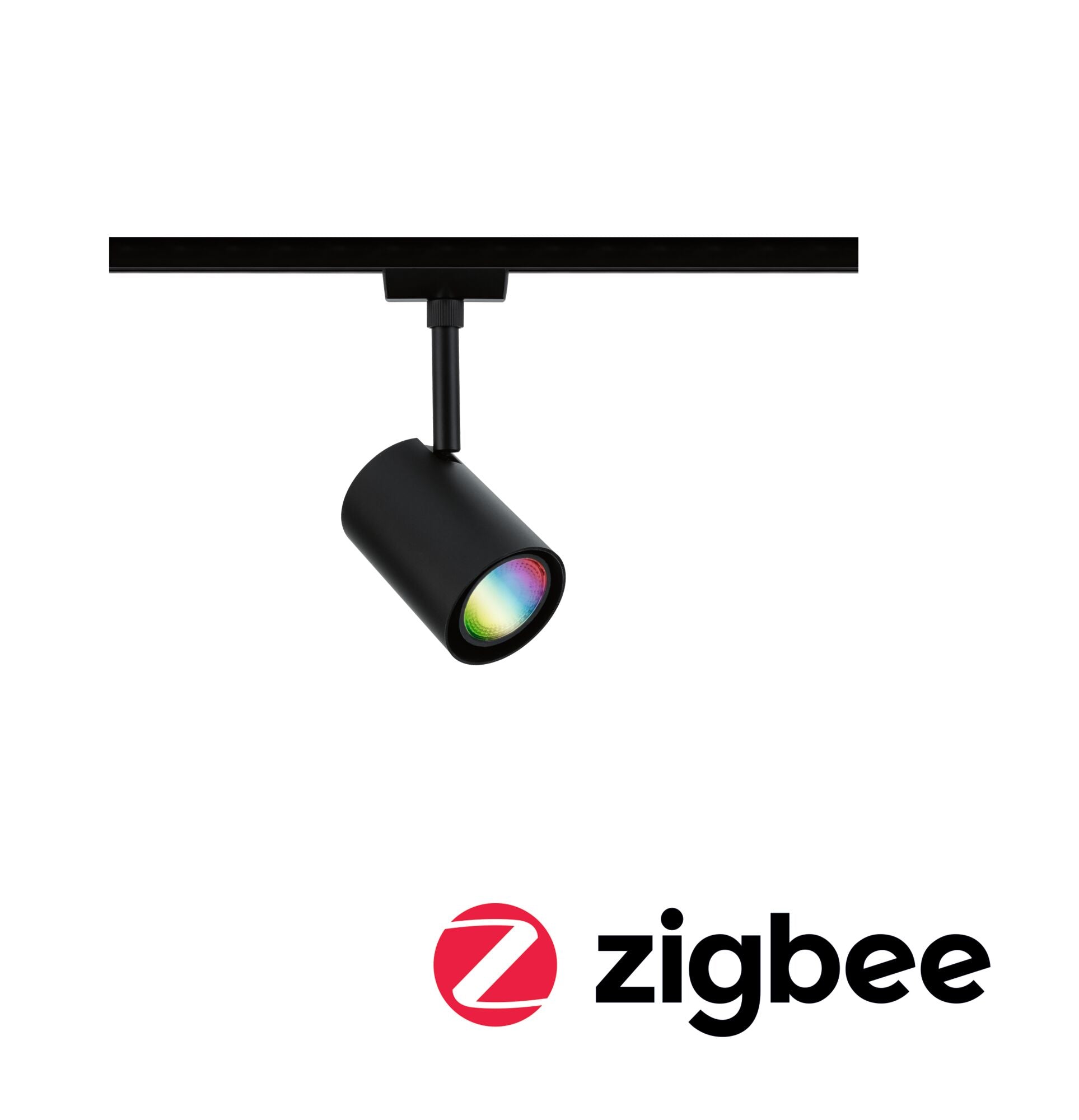 Paulmann URail LED Schienenspot Luxe Smart Home Zigbee 3.0  GU10 350lm 4,8W RGBW+ dimmbar 230V Schwarz matt